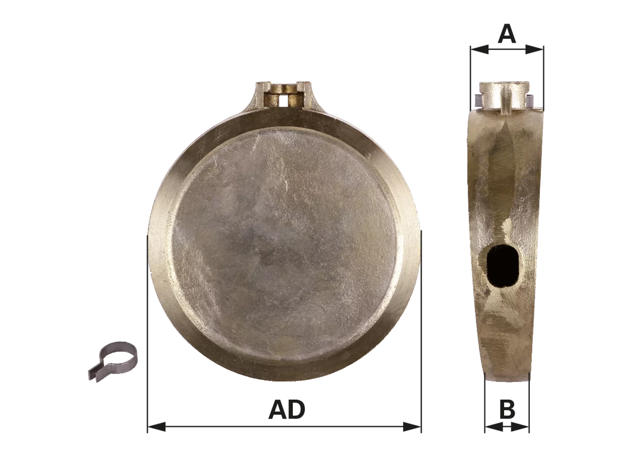 Schieberkeil 4 Zoll, AD 108 mm, für schwere Bauart MZ MZ
