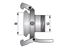 MT Kupplung System Perrot, 6 Zoll mit Gewindestutzen 2 1/2 Zoll verzinkt mit Dichtring GartenShop24