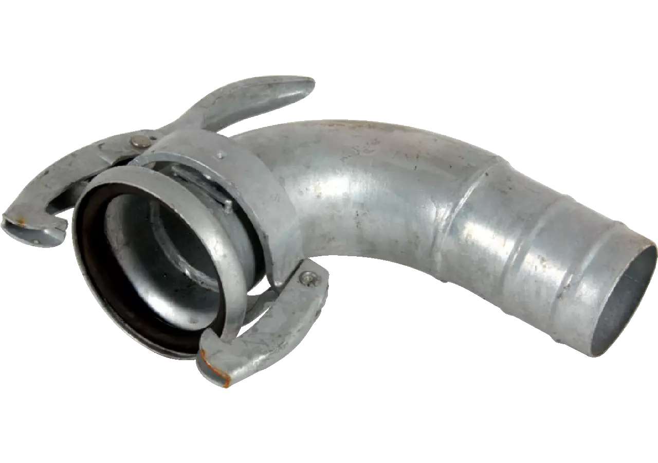 MT Bogen System Perrot, 90 Grad, 5 Zoll, für Schlauch 127 mm verzinkt Perrot