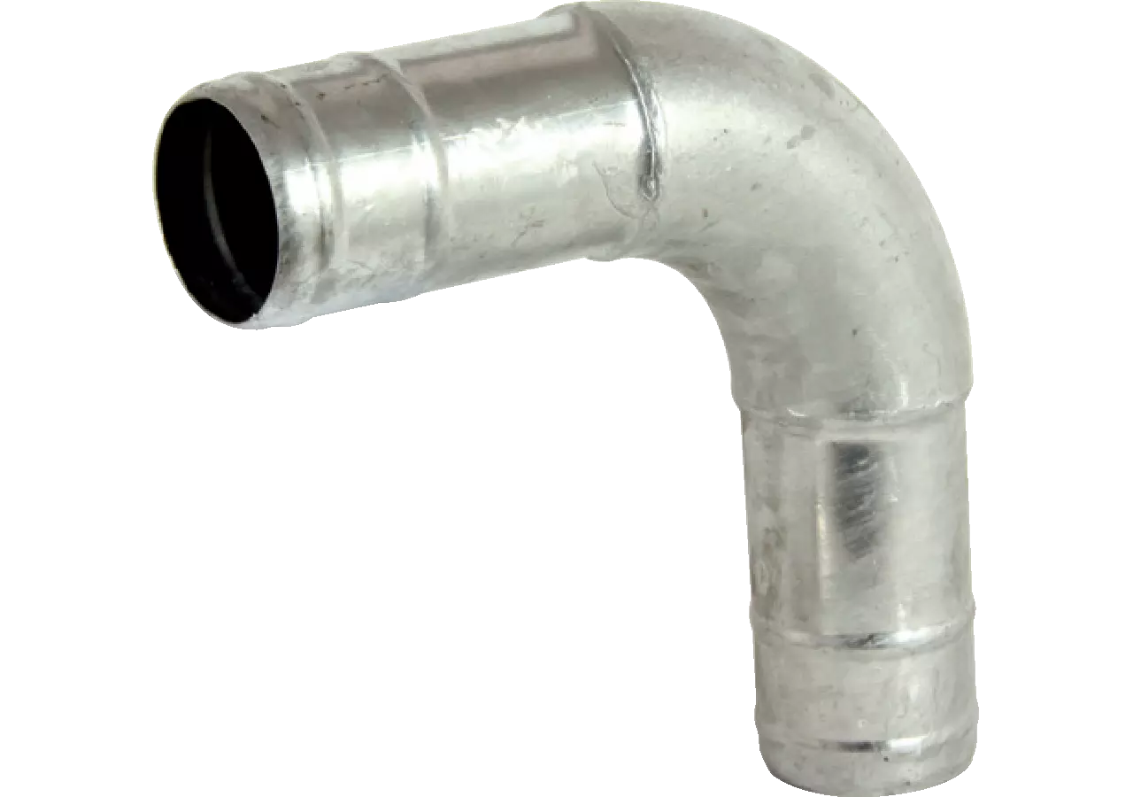 Schlauchtülle doppelt 90 Grad, für Schlauch 152 mm, verzinkt GartenShop24