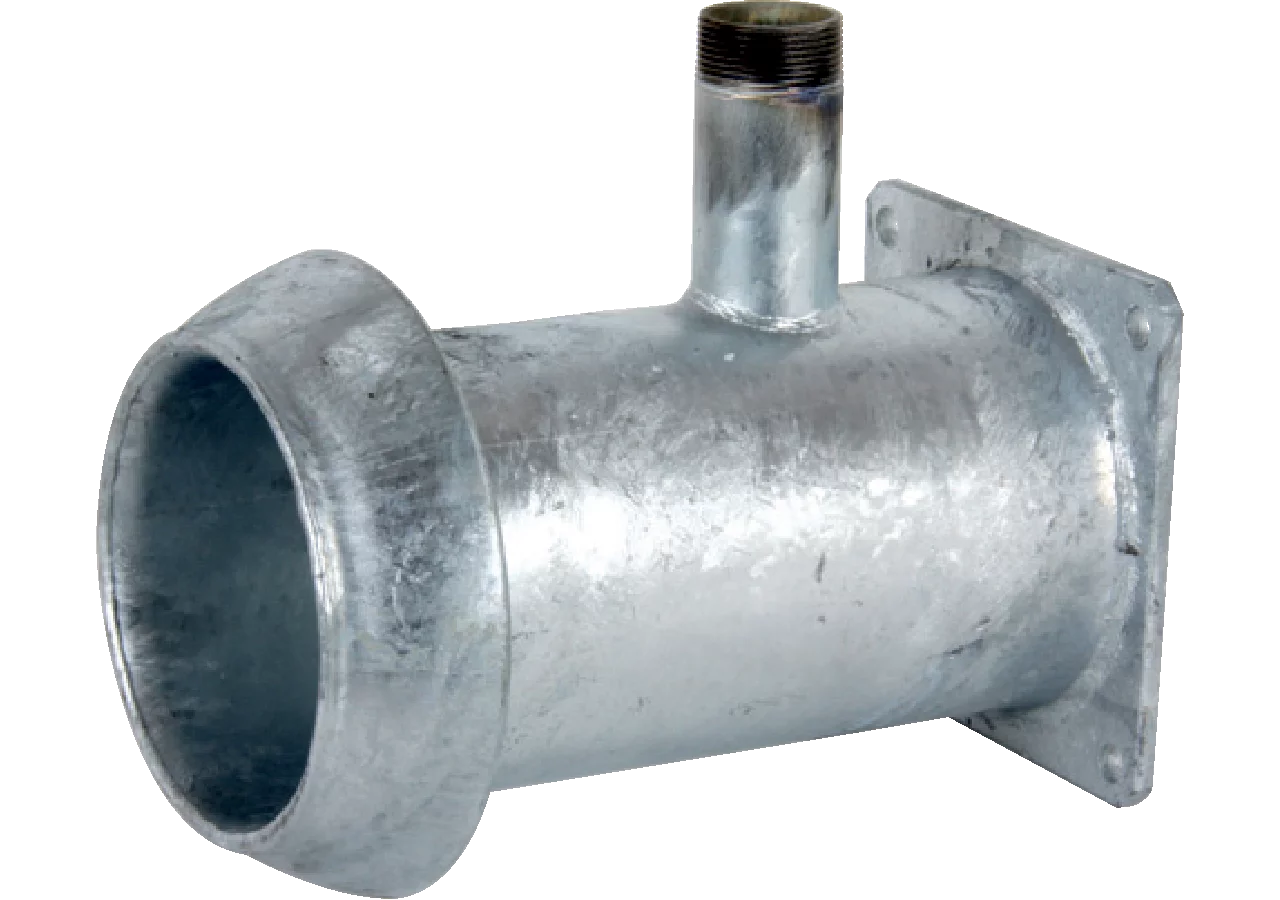 VT Flanschkupplung System Perrot, 6 Zoll, LA 150 mm, mit Abgang verzinkt Außengewinde (G) (Zoll) 2 " GartenShop24