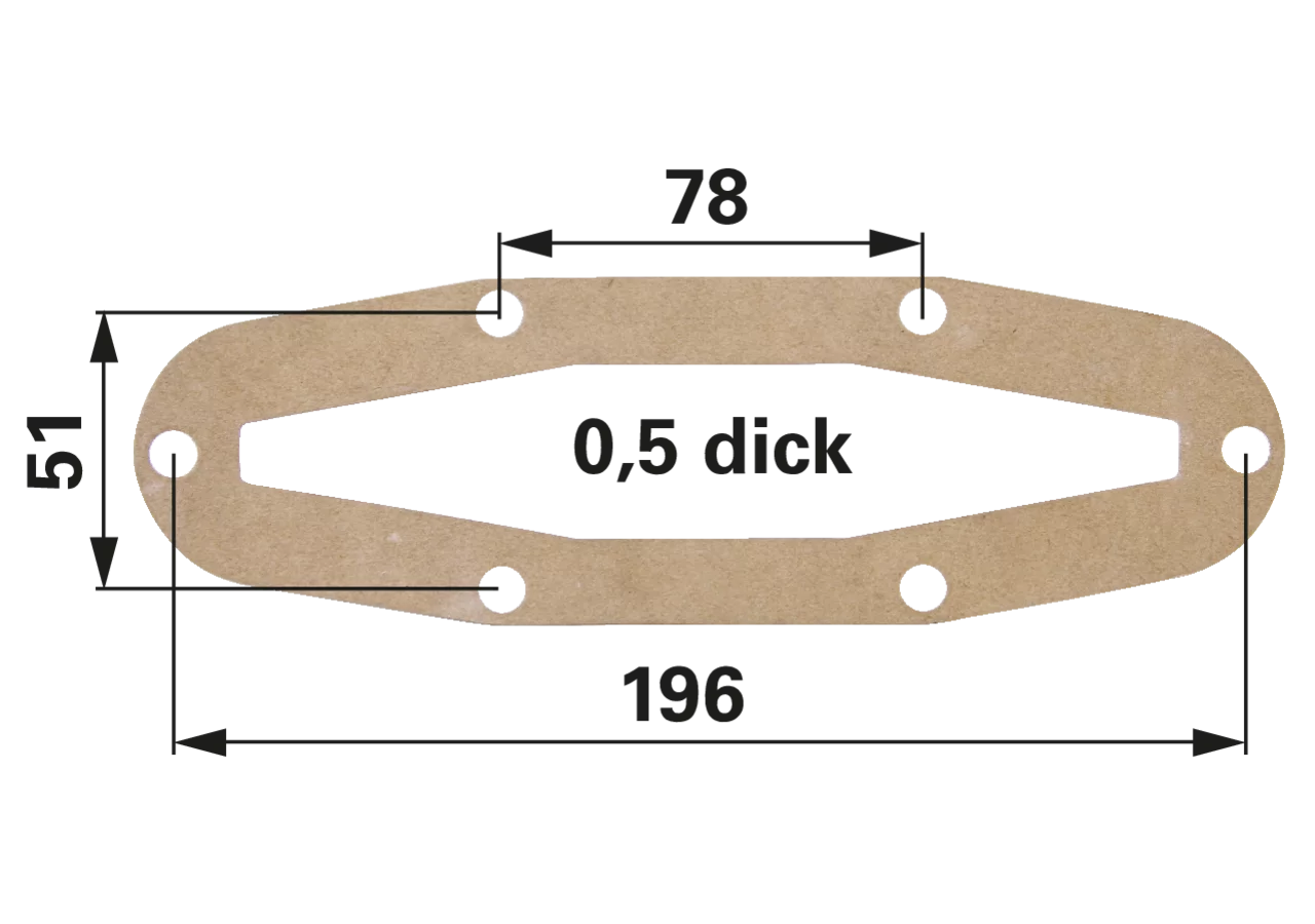 Deckeldichtung 6 Zoll, für Plattenschieber MZ MZ