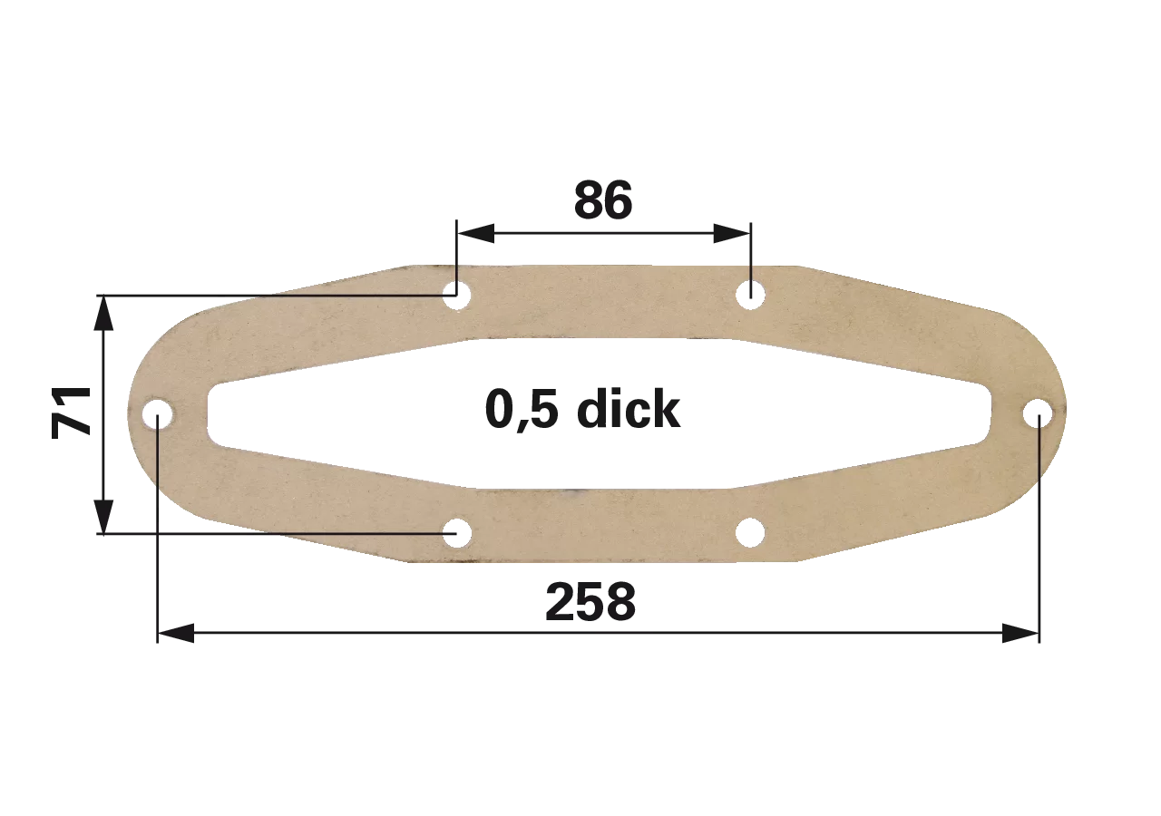 Deckeldichtung 8 Zoll, für Plattenschieber MZ MZ