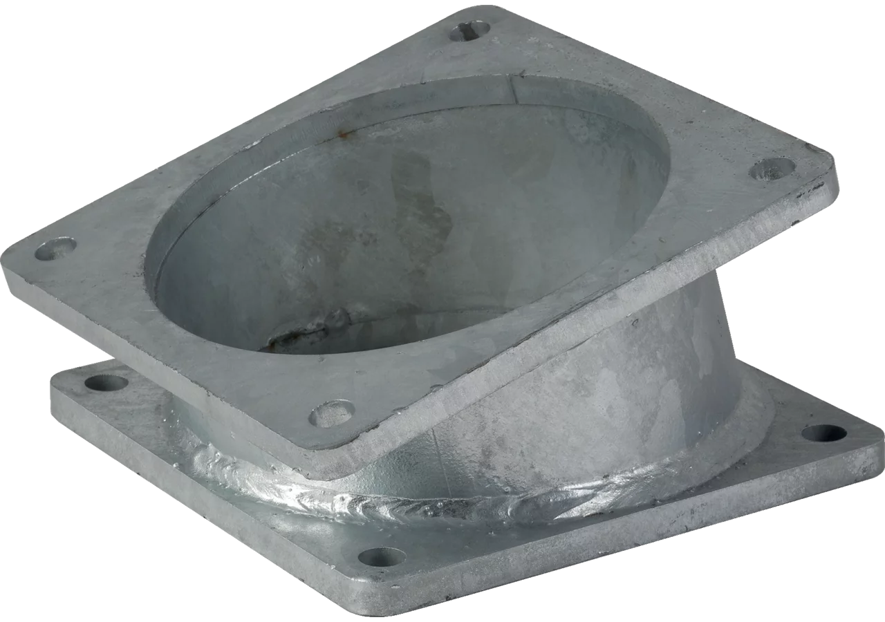 Doppelflanschbogen 6 Zoll, 17 Grad, LA 150 mm GartenShop24