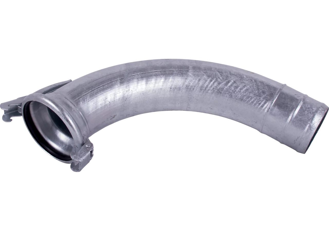 MT Rohrbogen ital. System, 90 Grad, 4 Zoll, für Schlauch 102 mm verzinkt mit Dichtring GartenShop24