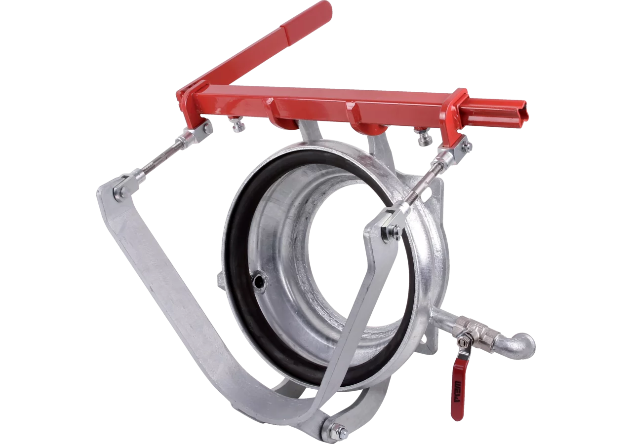 Becher-Schnellkuppler System Perrot, 8 Zoll, LA 180 mm verzinkt mit Dichtring Perrot