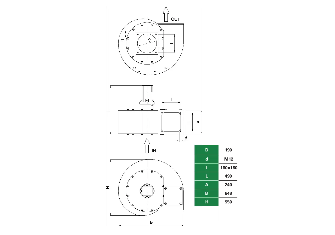 Turbofüller links, inkl. Hydraulikmotor MZ 0750 MZ