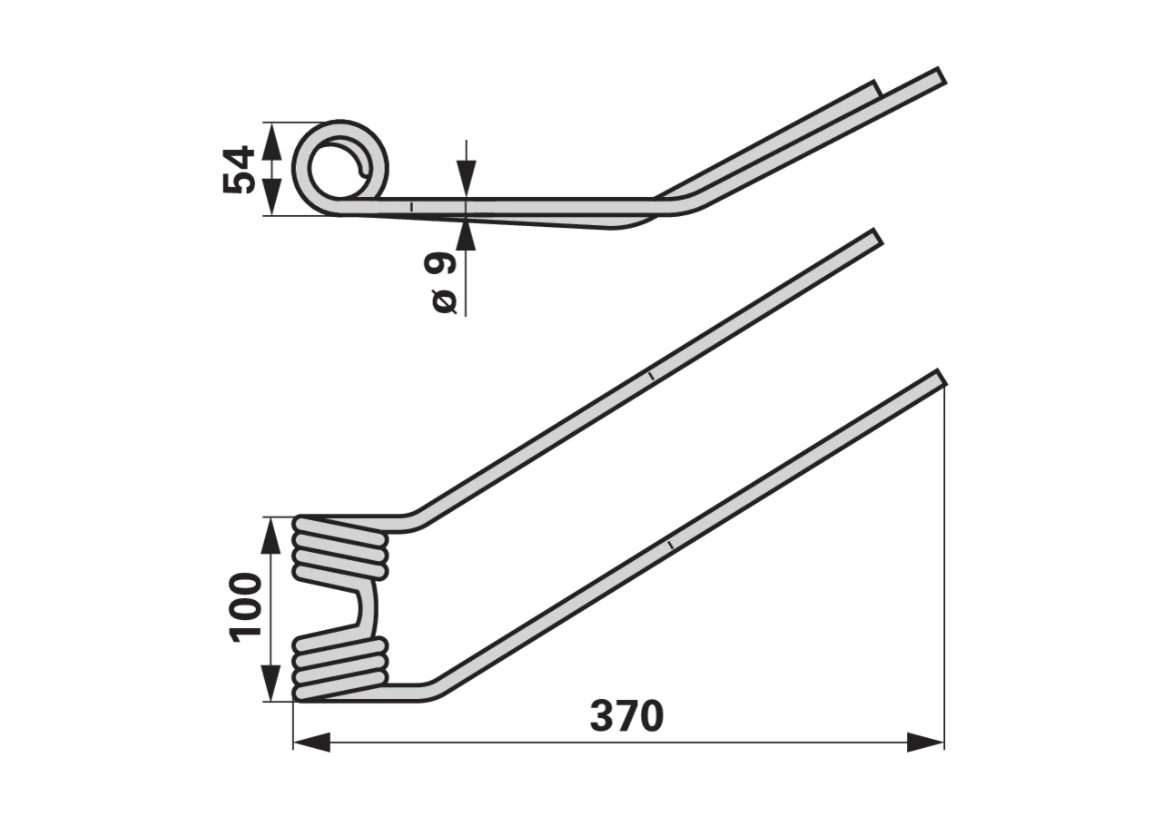 Kreiselheuerzinke Signalweiß, 25 Stück – passend für Deutz-Fahr 06580391 GartenShop24