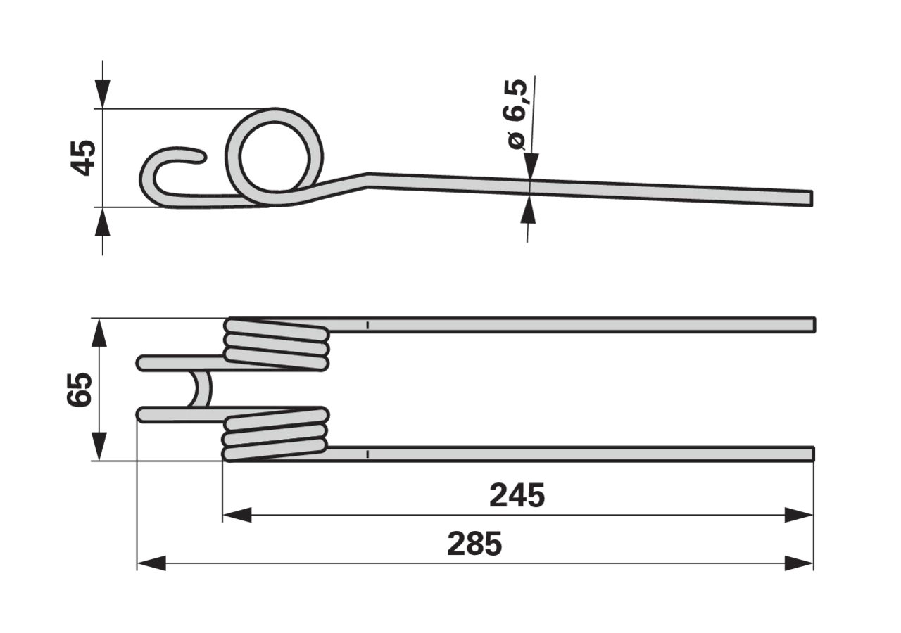 Bandrechenzinke Signalweiß, 25 Stück – passend für Reform MKW101122 GartenShop24