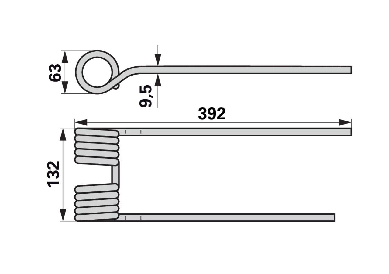 Kreiselheuerzinke links, Elfenbein – passend für Krone 153015.1 GartenShop24