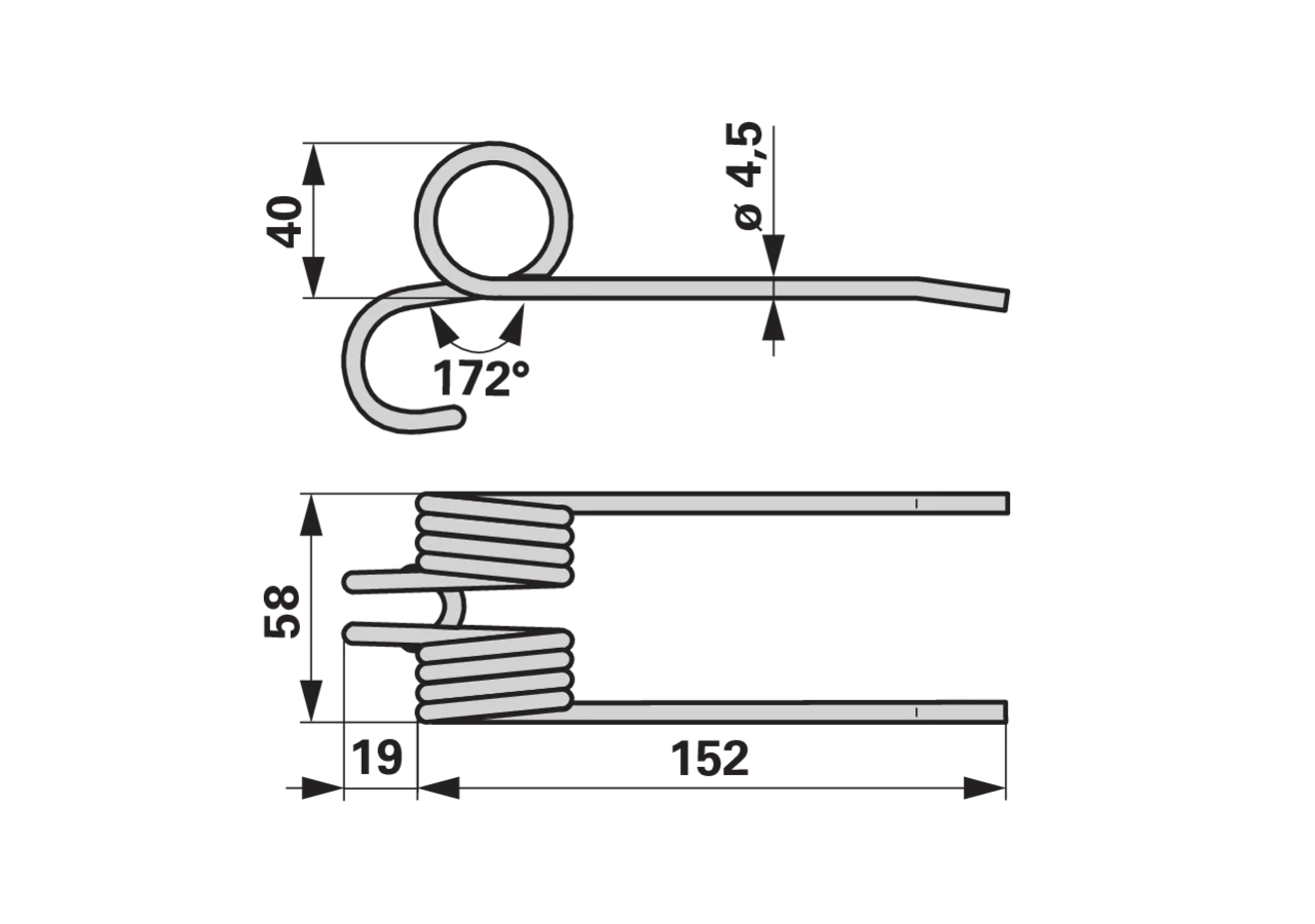Pick-up-Zinke Feuerrot – passend für Aebi 200.2200-2 GartenShop24