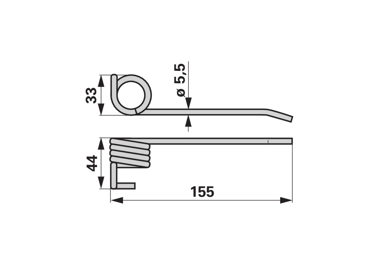 Pick-up-Endzinke Tiefschwarz – passend für Aebi AM224751 GartenShop24