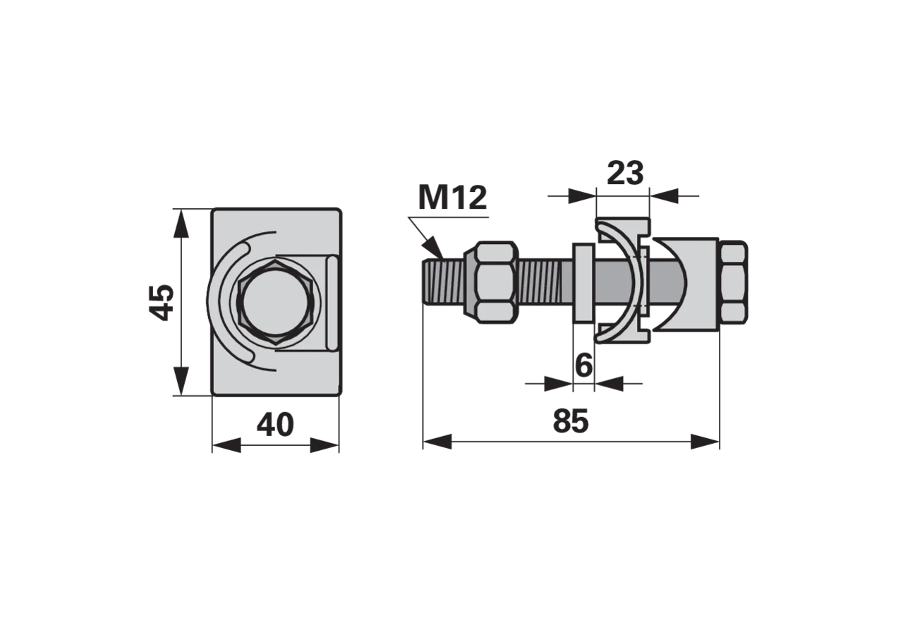 Zinkenhalter M12 x 85 mm – passend für Niemeyer 015703 GartenShop24