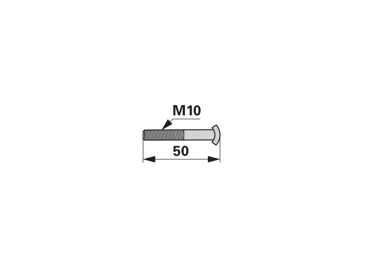 Spezialschraube M10 x 50 mm Reform MKW1001099 GartenShop24