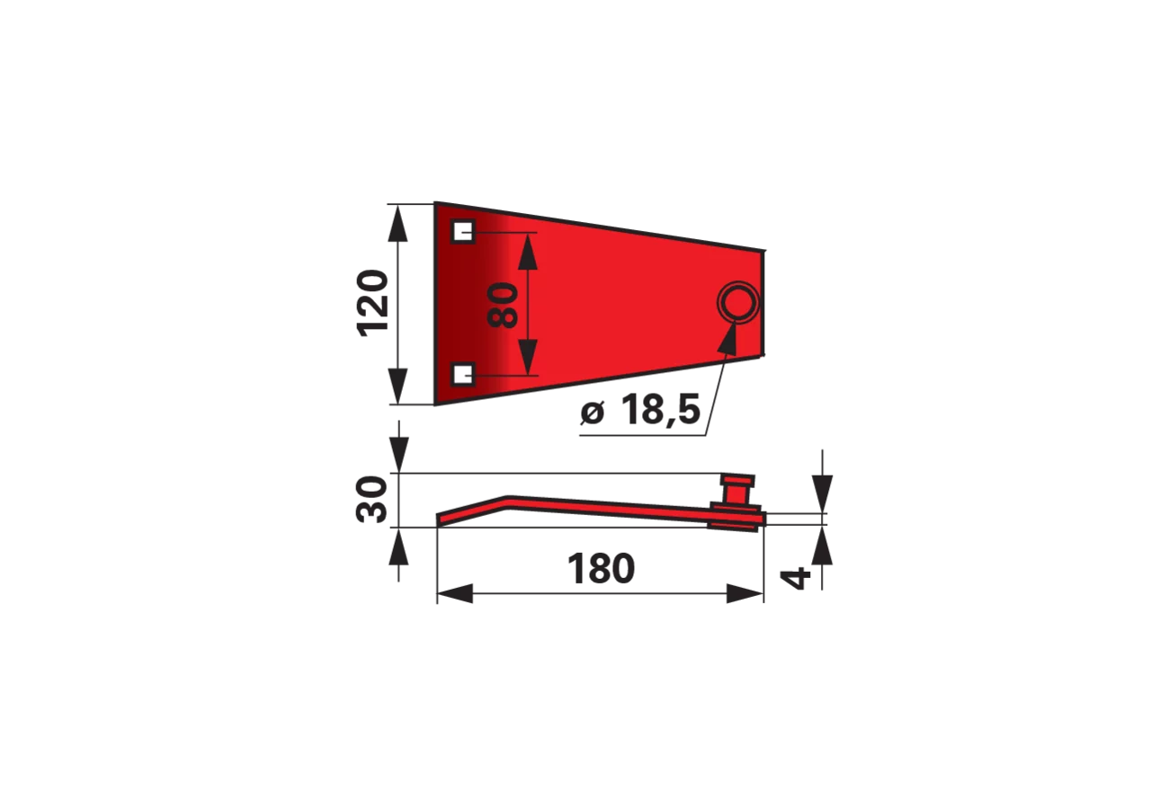Messerhalter L 180 mm – passend für Stoll JF3224023X GartenShop24