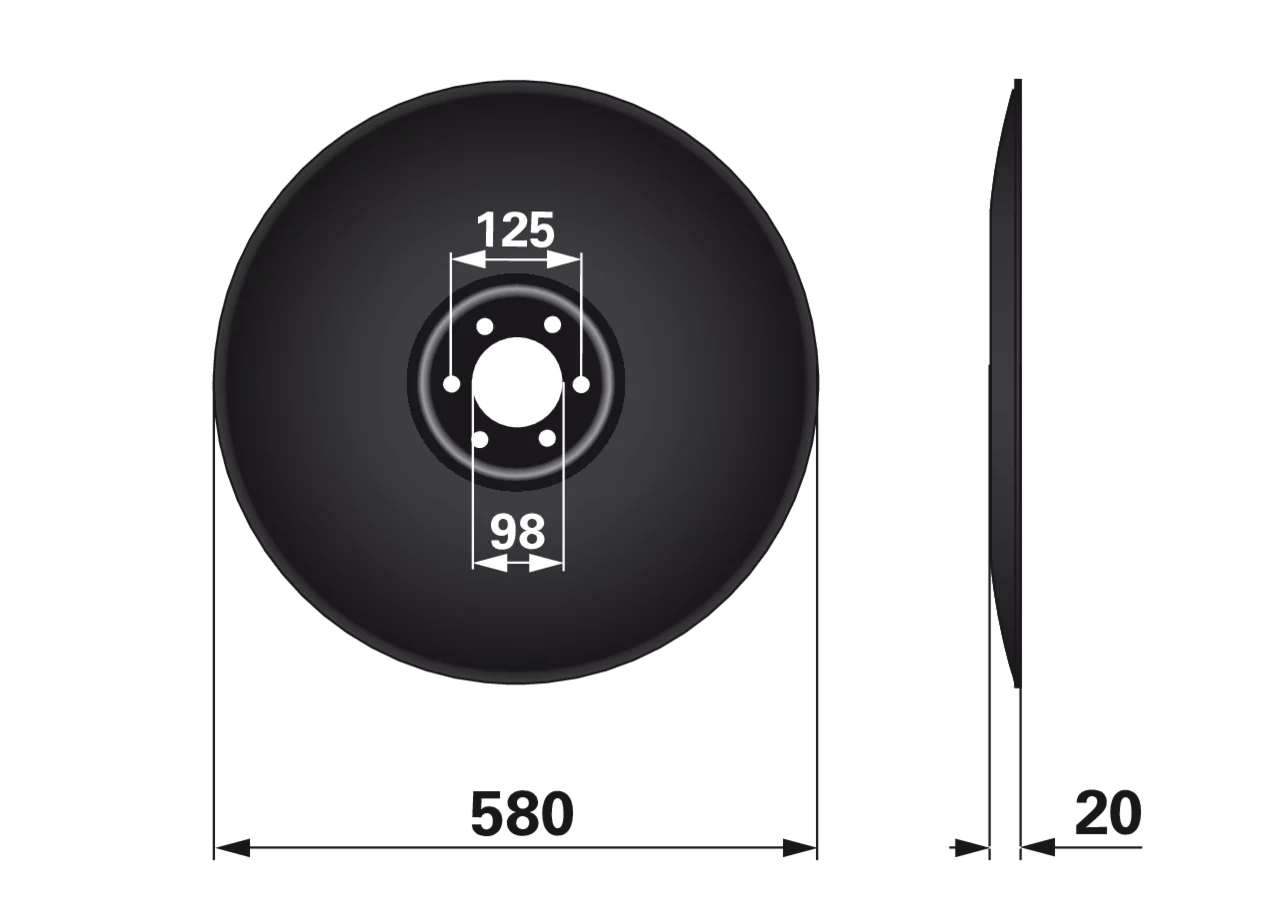 Gleitteller AD 580 mm – passend für Stoll JF2279590X GartenShop24