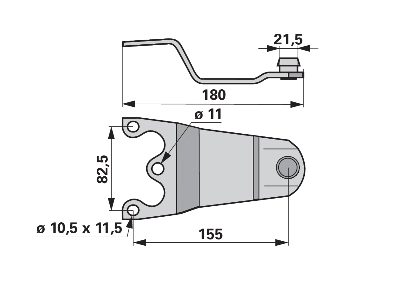 Messerhalter L 180 mm – passend für Mörtl TF/3 653=11519 GartenShop24