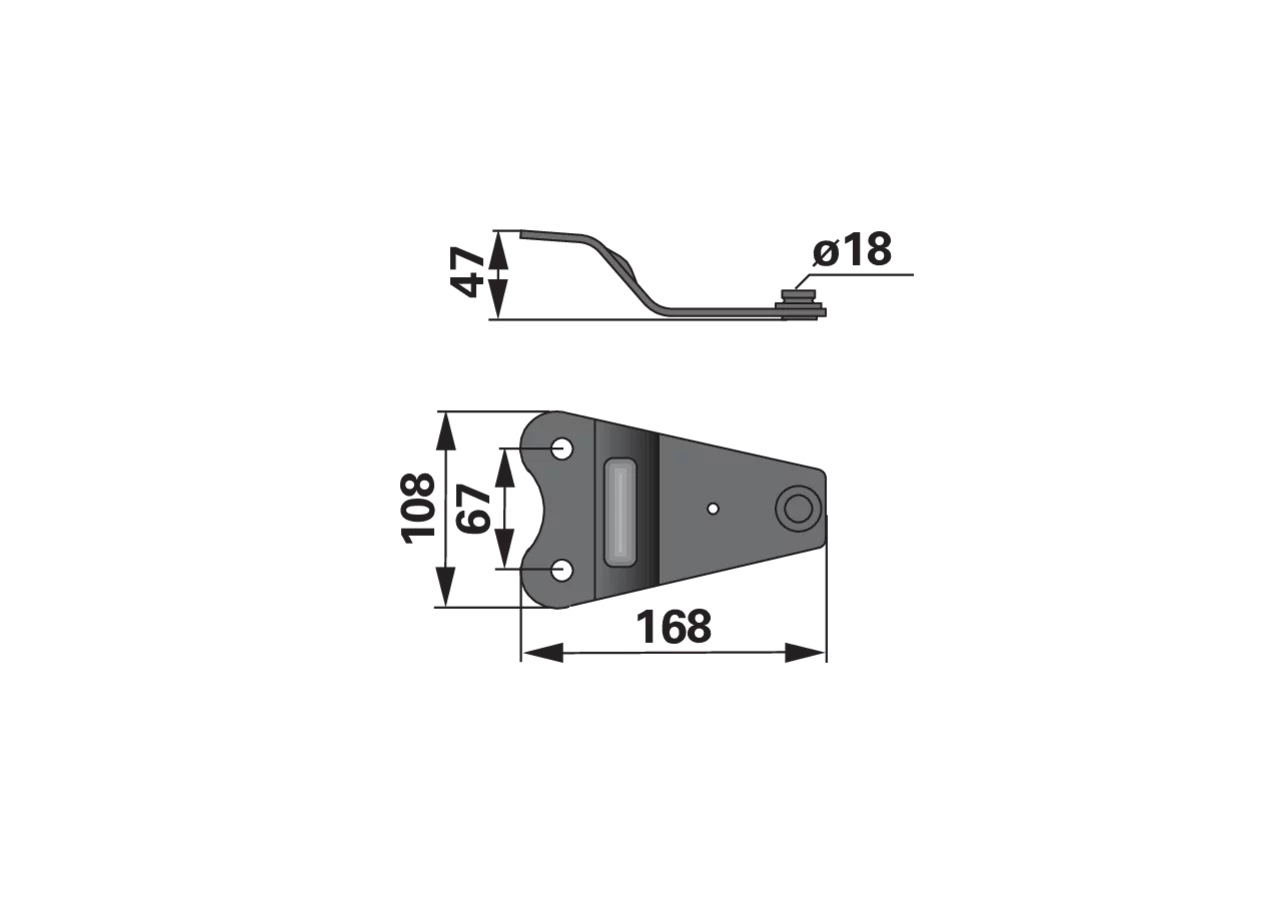 Messerhalter L 168 mm – passend für Niemeyer 570432, 570429 MWS