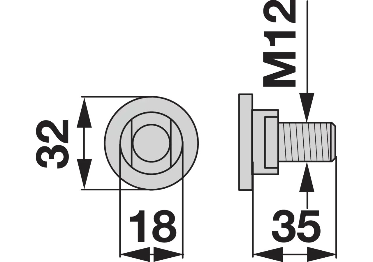 Messerhalterschraube M12 x 35 mm – passend für Pöttinger 119.008 GartenShop24