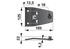 Messerhalter L 185 mm Deutz-Fahr PZ0250 Deutz-Fahr