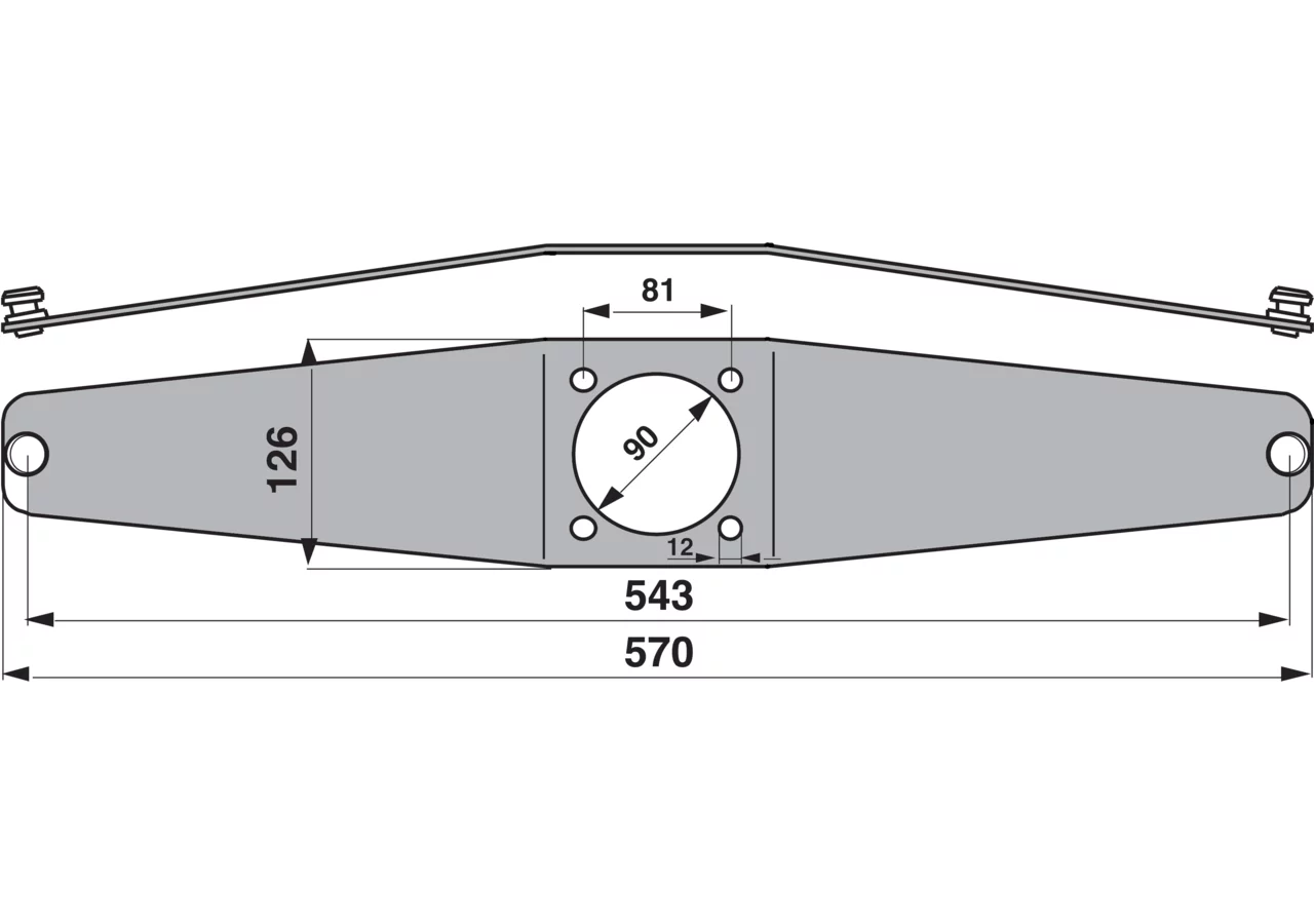 Messerhalter L 570 mm – passend für Vicon-PZ PZ87 GartenShop24
