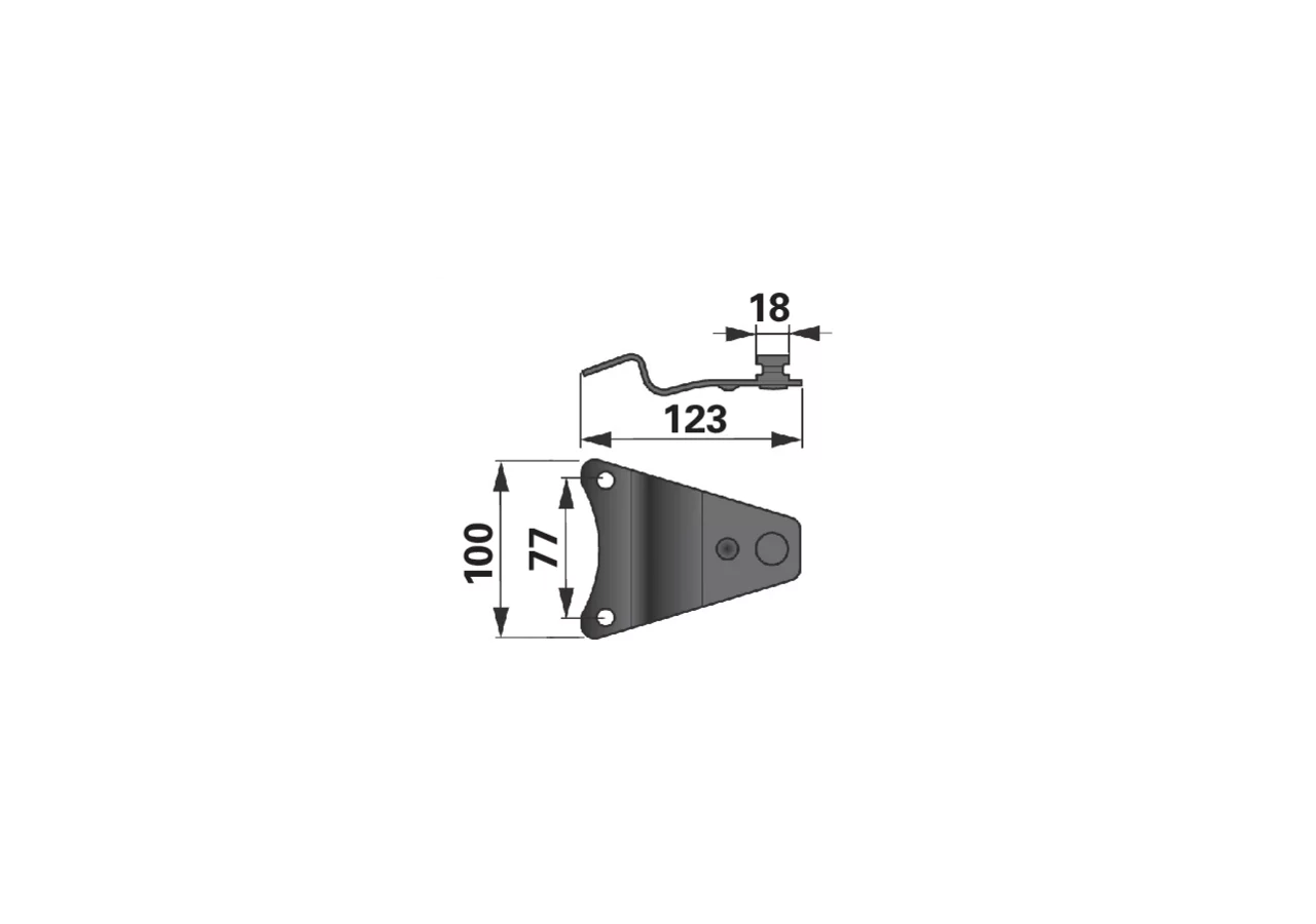 Messerhalter L 123 mm – passend für Vicon-PZ TF012 GartenShop24