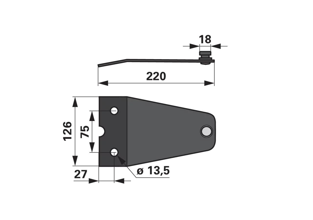 Messerhalter L 220 mm – passend für Deutz-Fahr LF03K0 GartenShop24