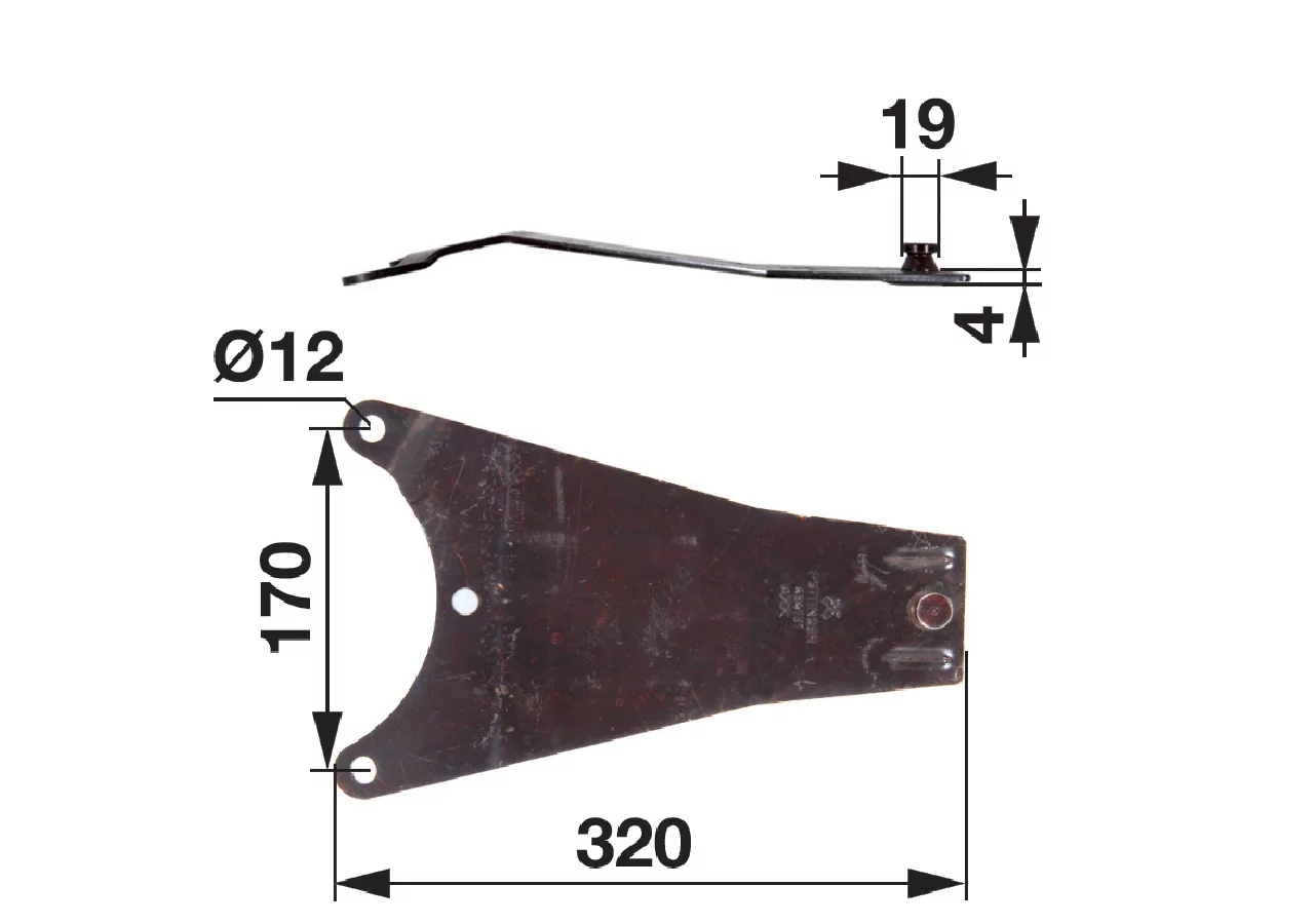 Messerhalter L 320 mm – passend für Pöttinger 434.131 GartenShop24