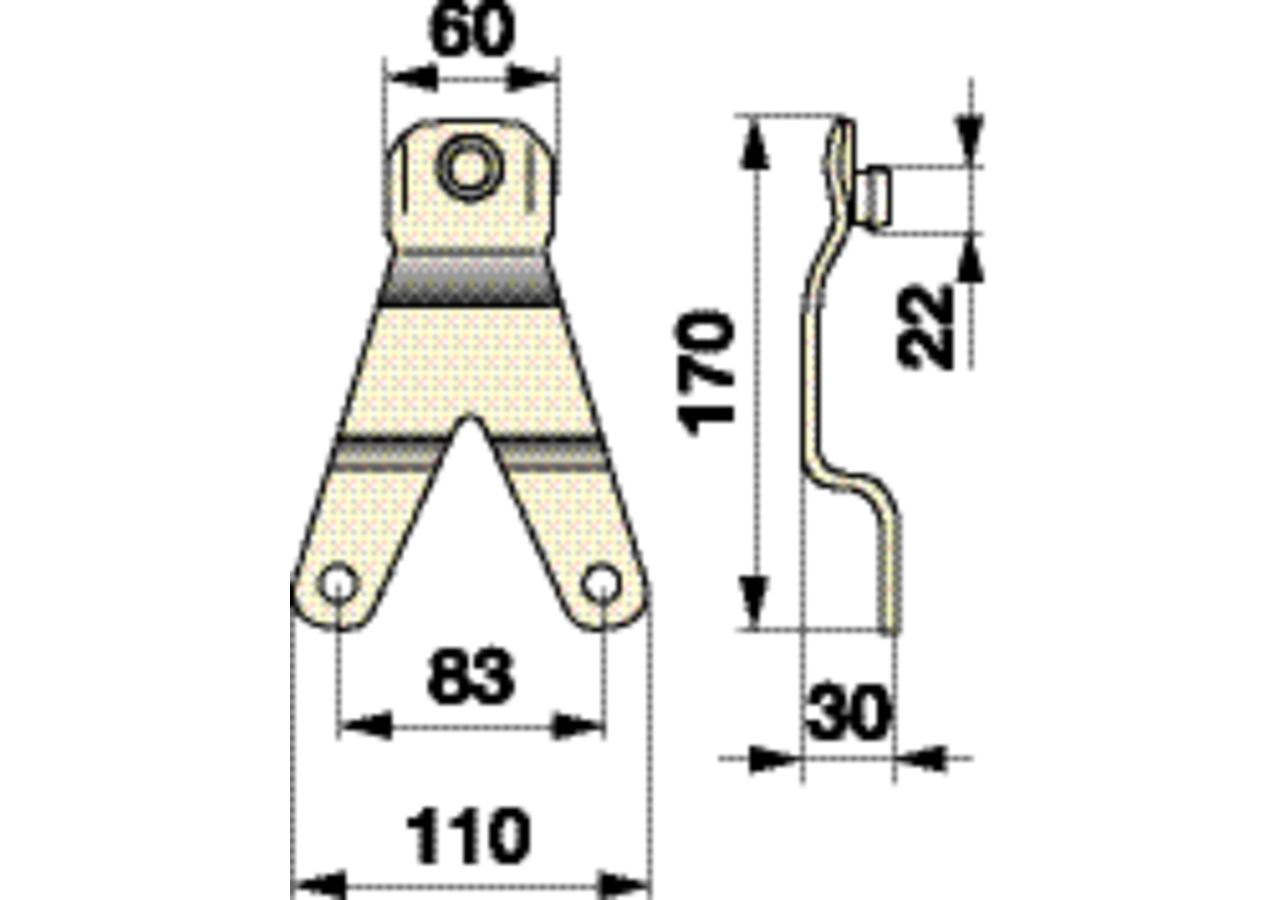 Messerhalter L 170 mm – passend für Mörtl 31914 GartenShop24