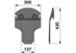 Gleitkufe mitte BCS 590.32613 BCS