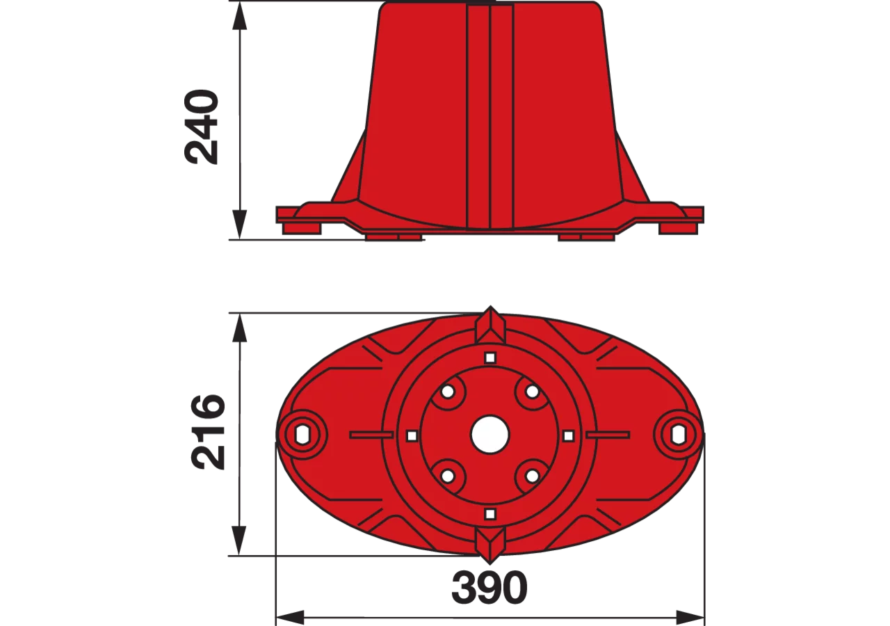 Mähtrommel L 390 x B 216 mm Kuhn 56805510 Kuhn