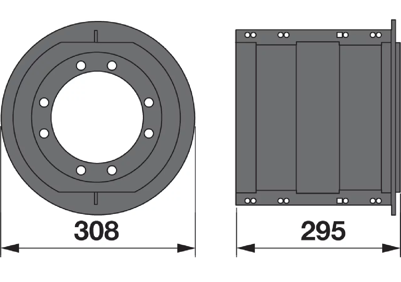 Mähtrommel AD 308 mm – passend für Vicon-PZ ET039 GartenShop24