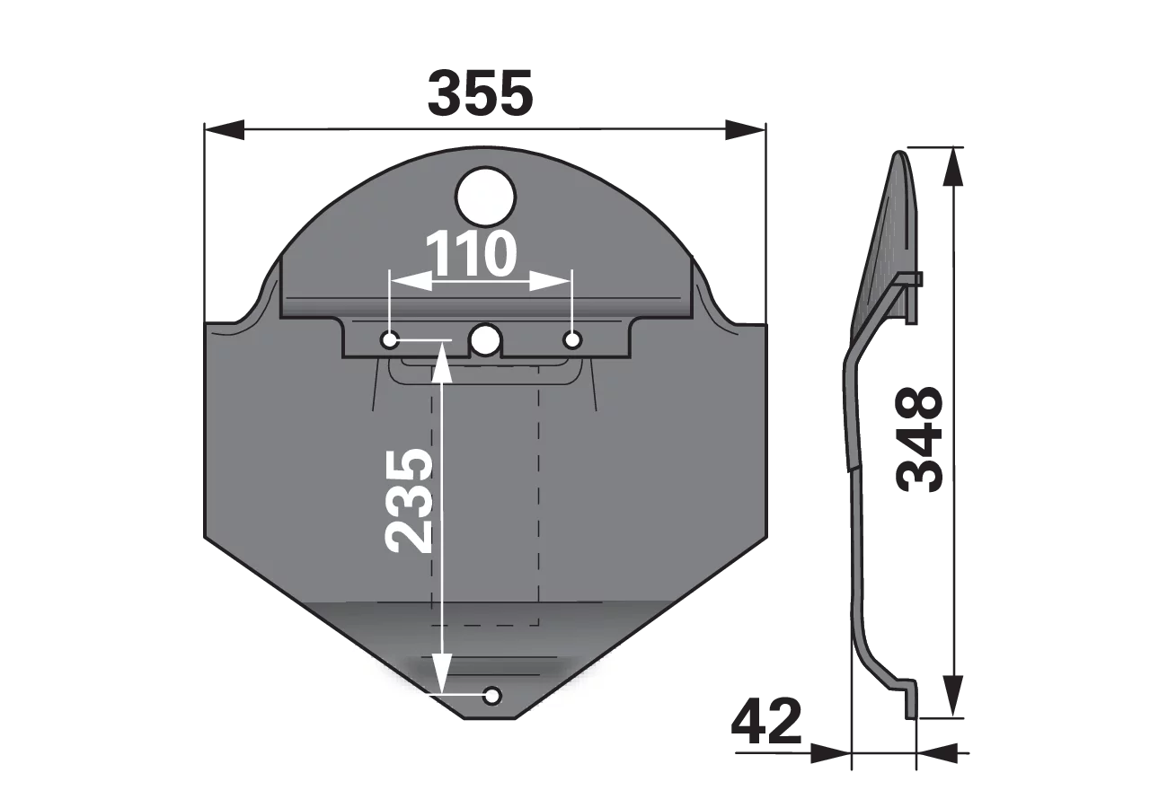 Gleitkufe mitte Deutz-Fahr VNB18613483 Deutz-Fahr