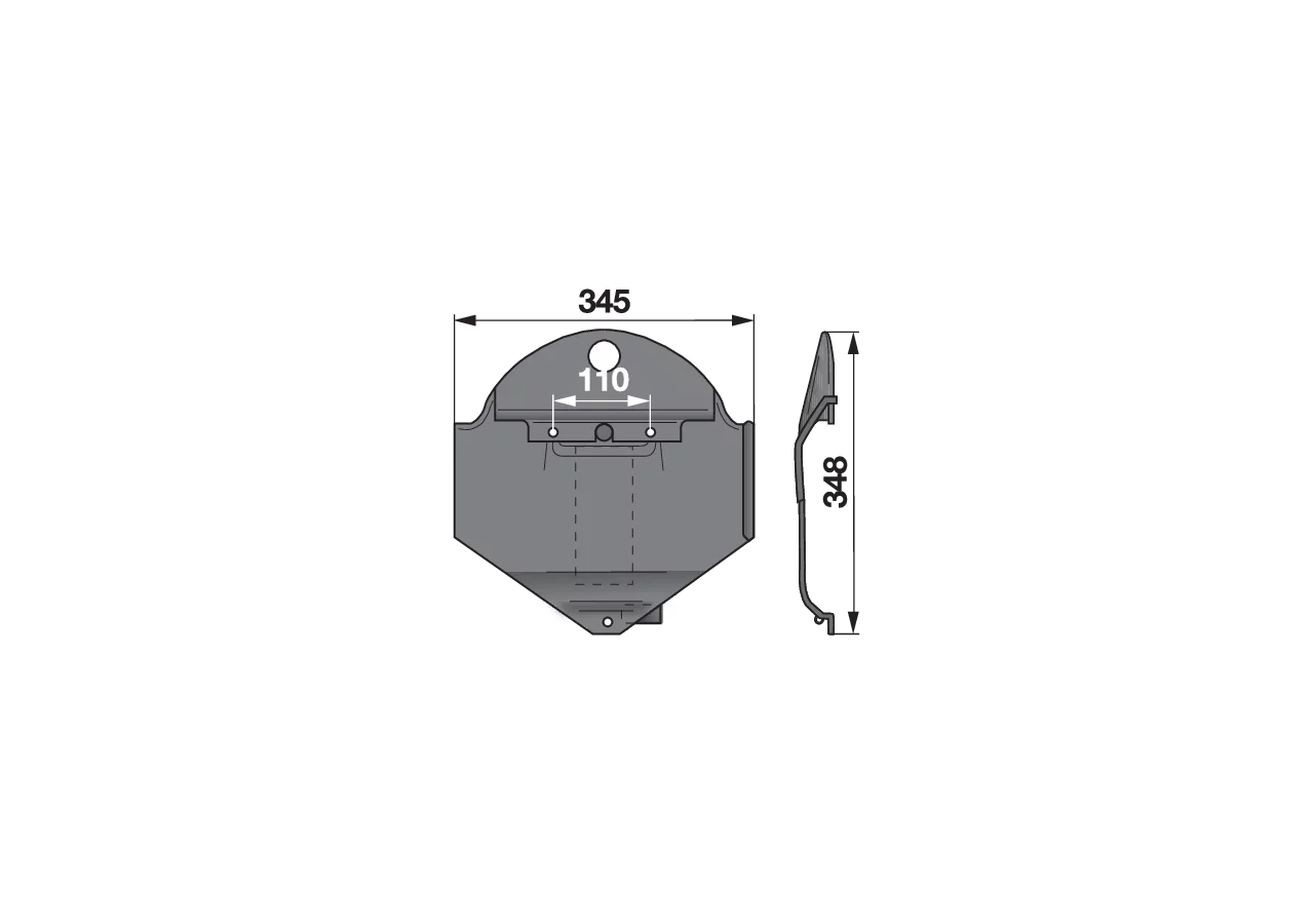 Gleitkufe rechts Deutz-Fahr VNB1362386 Deutz-Fahr