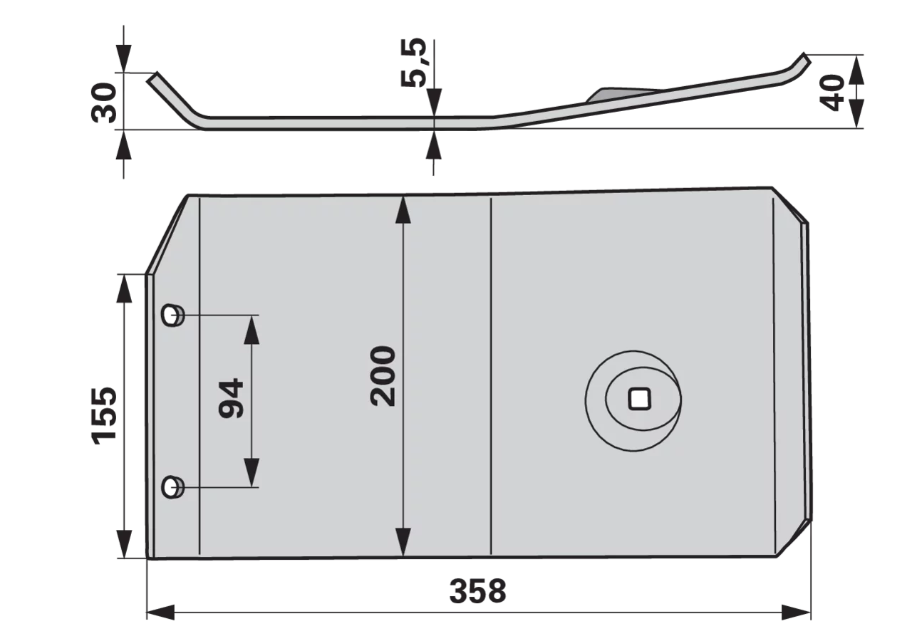 Gleitkufe – passend für Lely 4.1227.0629.0 FRANK