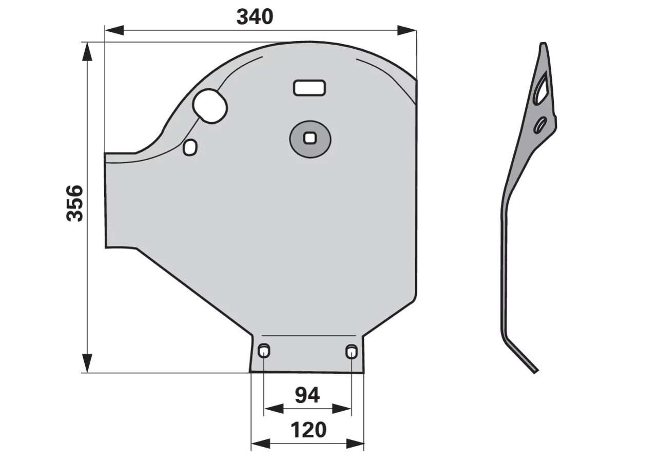 Gleitkufe – passend für Lely 4.1279.0699.0 FRANK