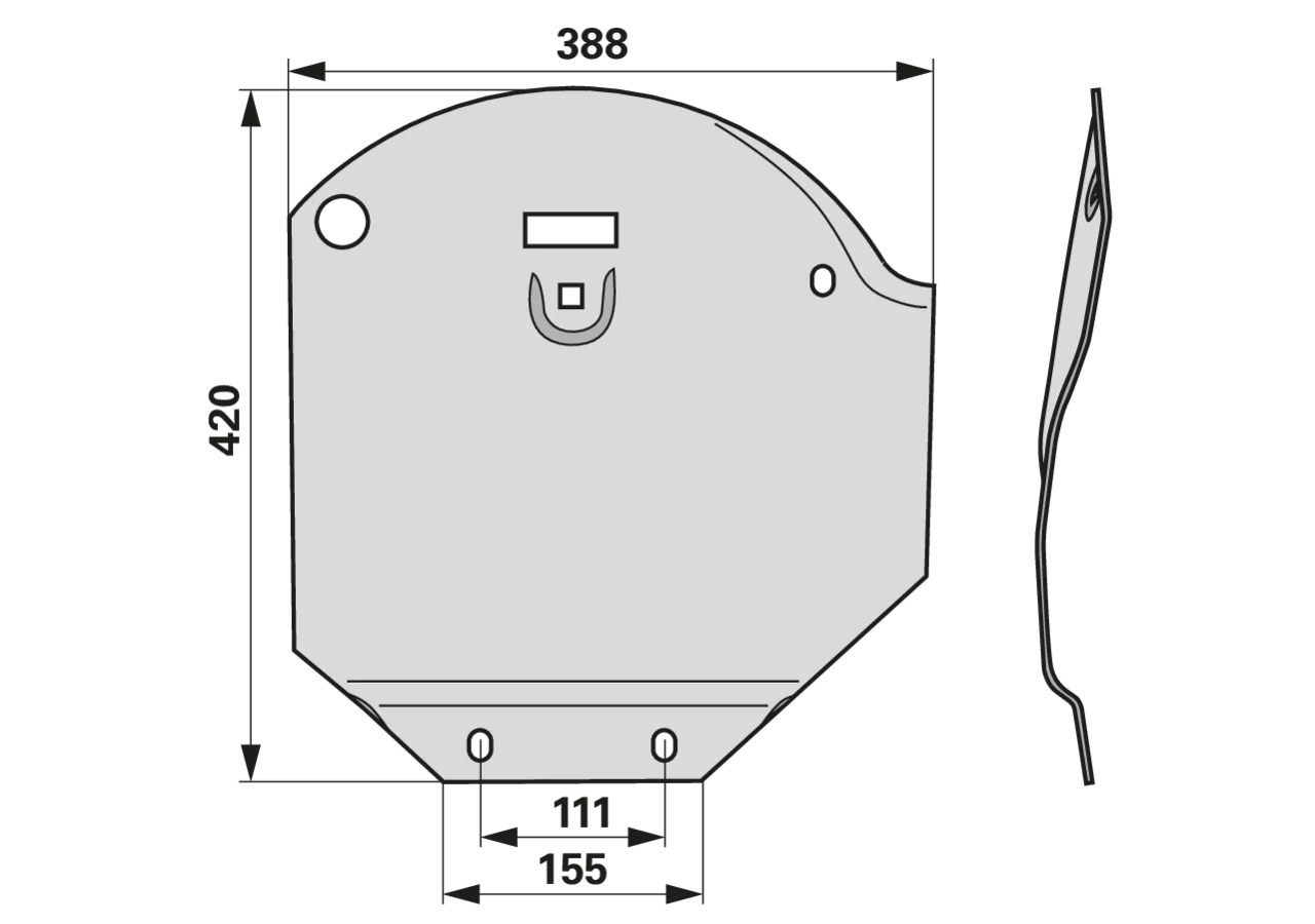 Gleitkufe – passend für Lely 4.1301.0747.0 FRANK