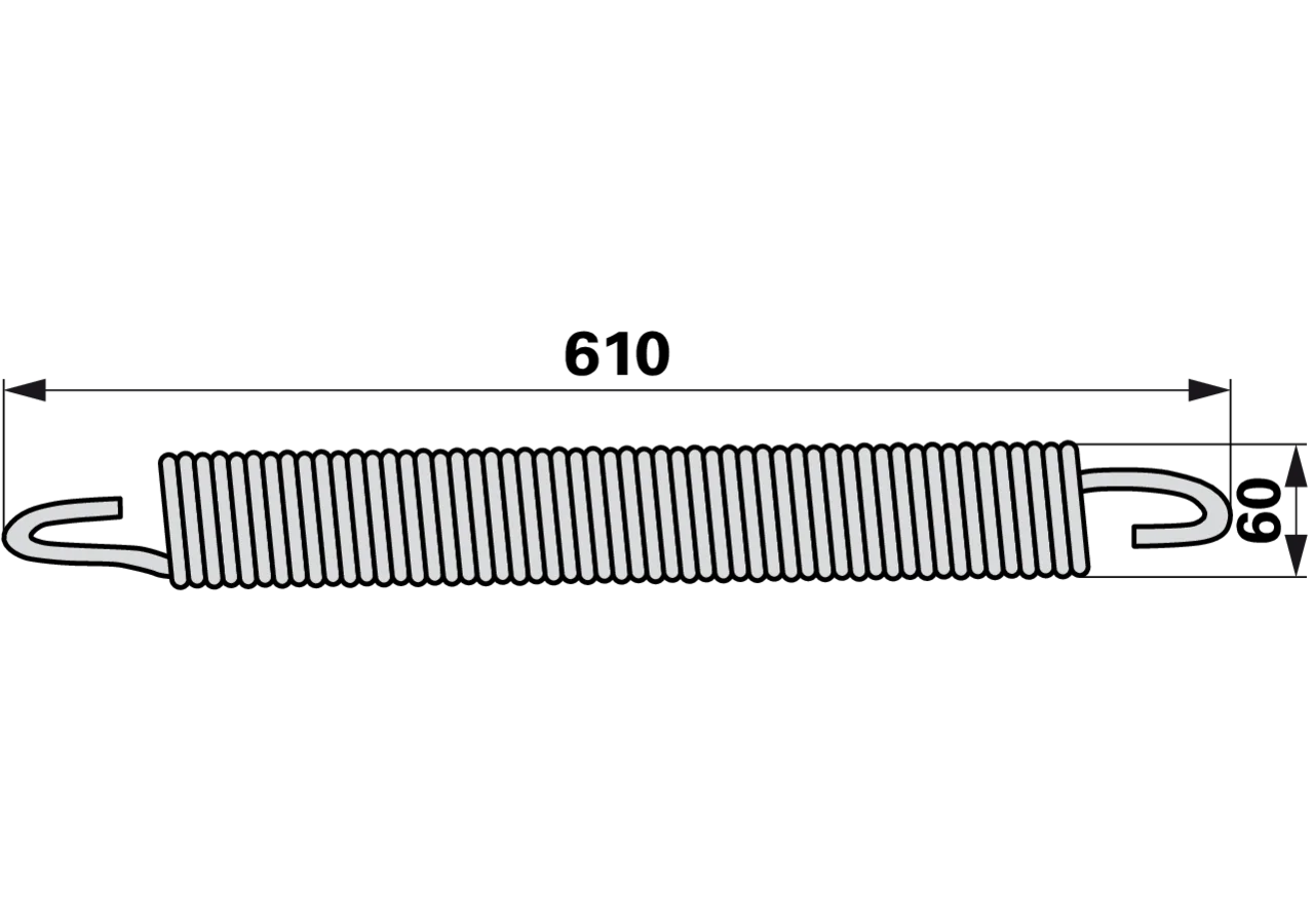 Zugfeder AD 60 x L 610 mm – passend für BCS 580.32213 GartenShop24
