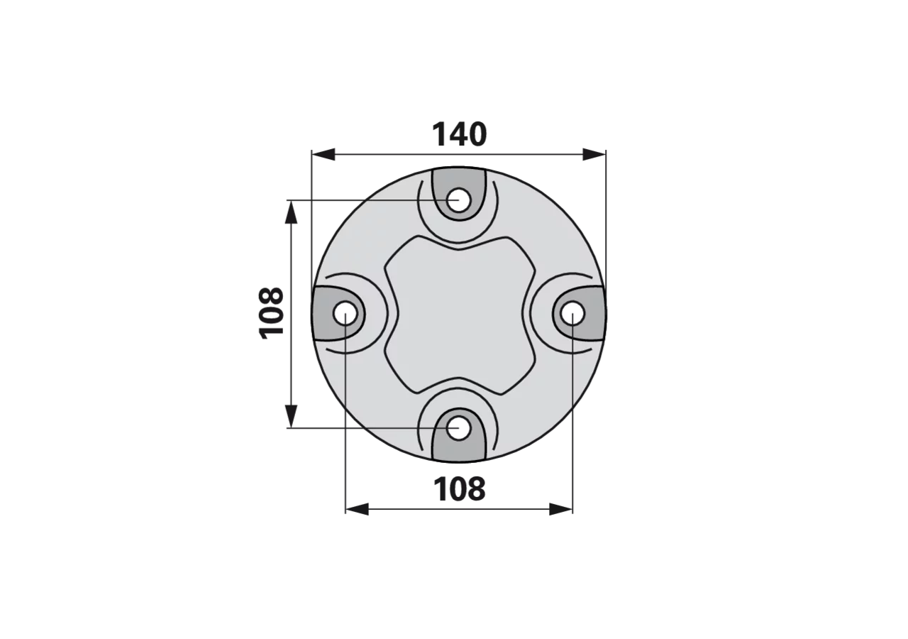 Mähscheibendeckel AD 140 mm Fella 130428 Fella