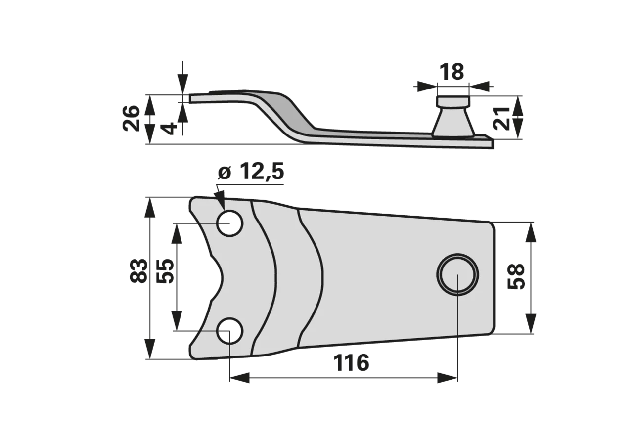 Messerhalter LA 116 mm passend zu Marangon GartenShop24