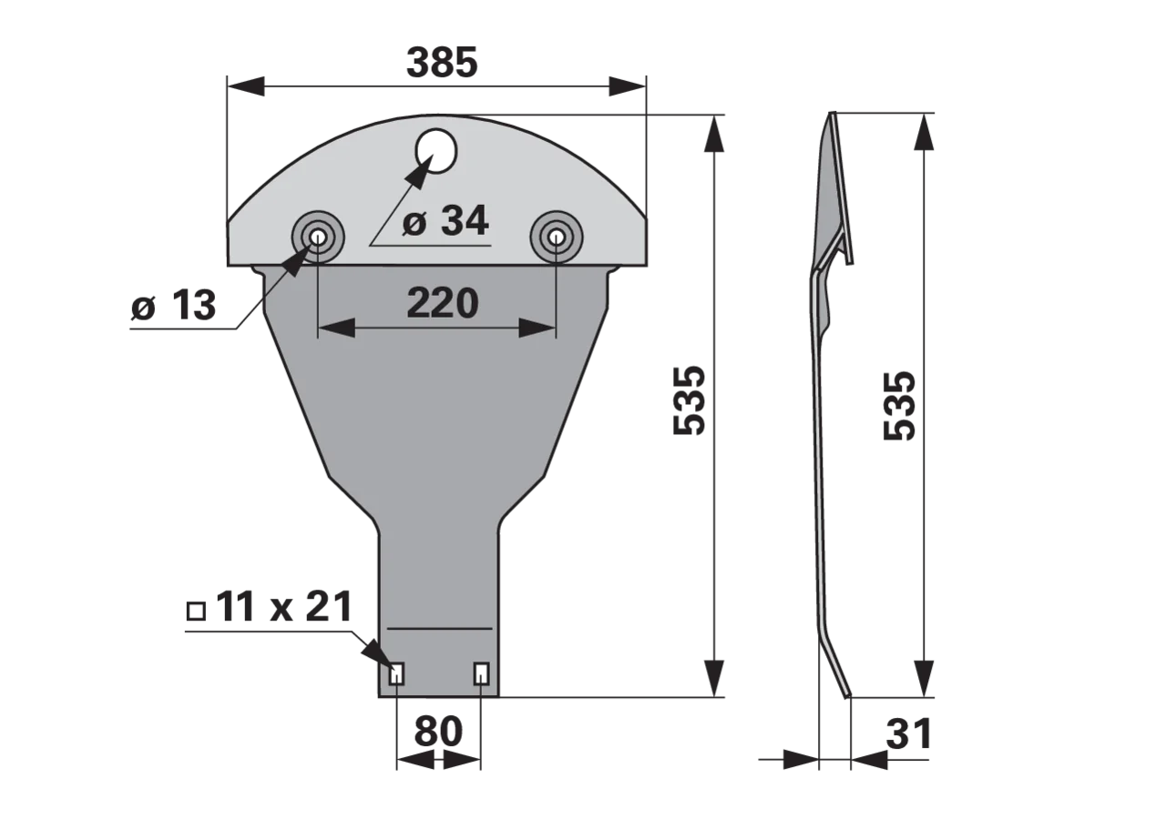 Gleitkufe – passend für Kuhn K5600091 GartenShop24
