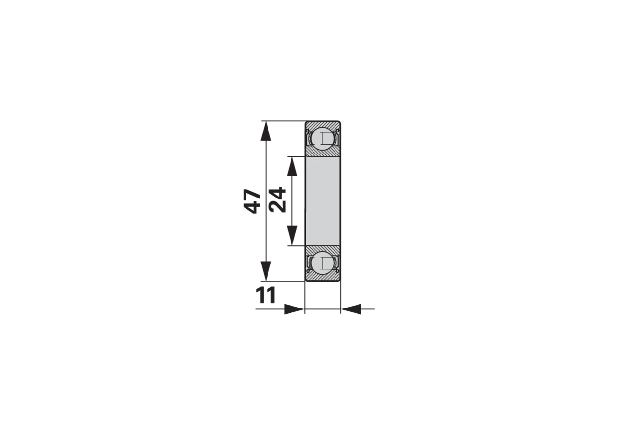 Rillenkugellager 6005 2RS C4, einreihig – passend für Lely 9.1001.0064.0 GartenShop24