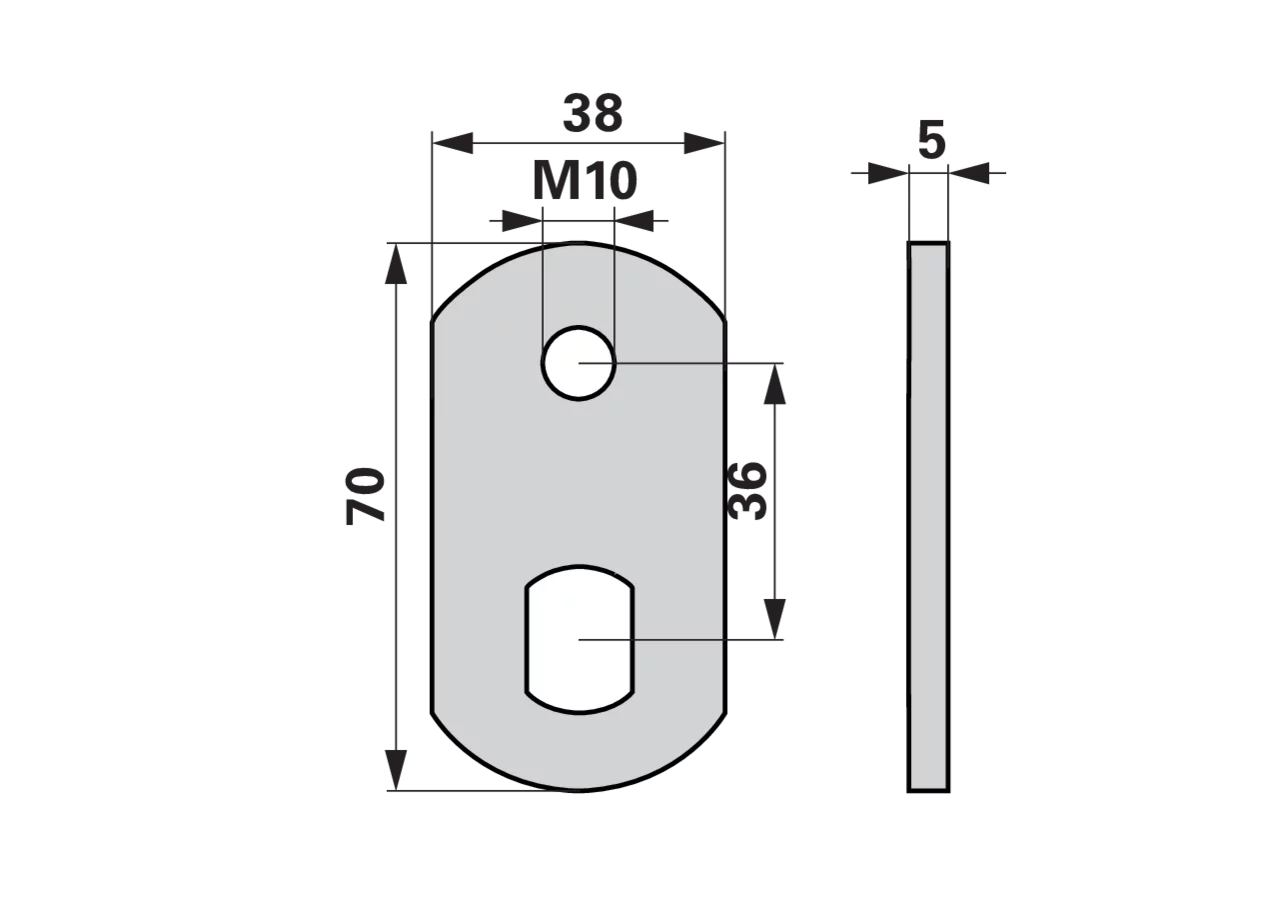 Messerhalter L 38 mm Pöttinger 0446.7005.00 Pöttinger