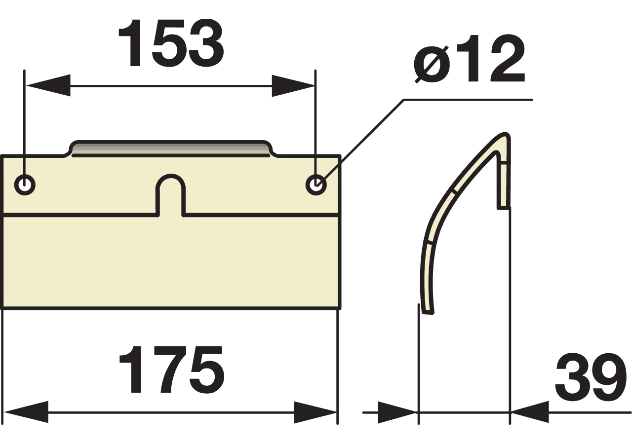 Kantenschutz L 175 mm – passend für Mörtl 020873 GartenShop24