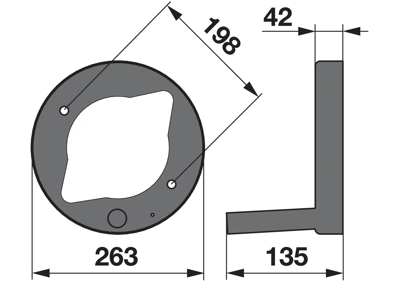 Mähtrommeldeckel AD 263 mm Deutz-Fahr 16500514 Deutz-Fahr