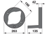 Mähtrommeldeckel AD 263 mm Deutz-Fahr 16500514 Deutz-Fahr