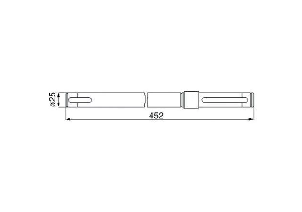 Antriebswelle L 452 mm – passend für Deutz-Fahr 06580765 GartenShop24