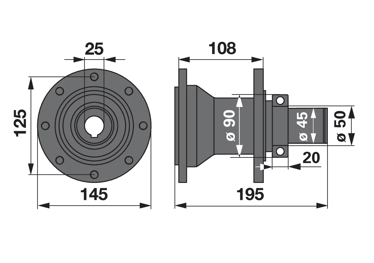 Nabe mit 6210 2RSC3 Lager – passend für Deutz-Fahr 06589632 GartenShop24