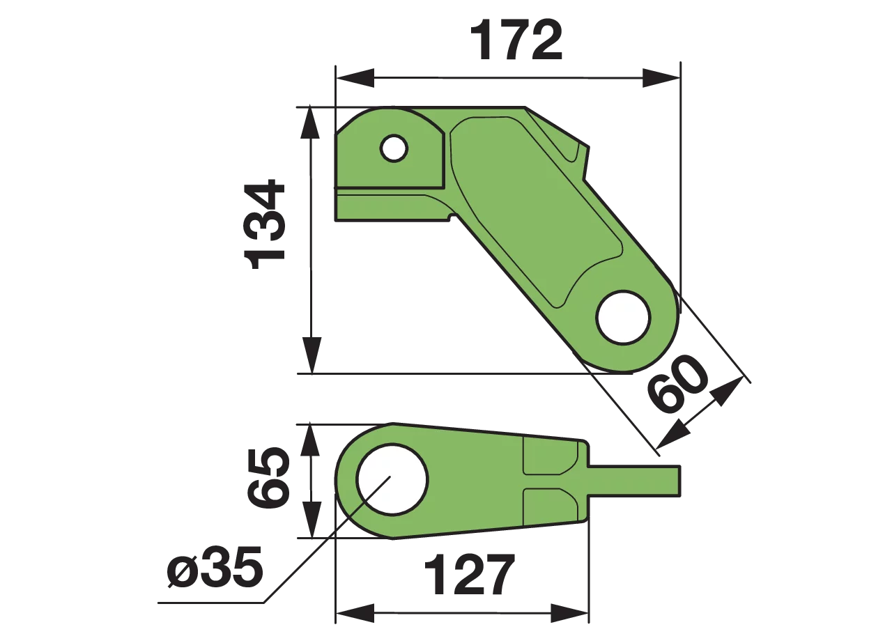 Abschlusskappe L 172 mm – passend für Deutz-Fahr 06563635 GartenShop24