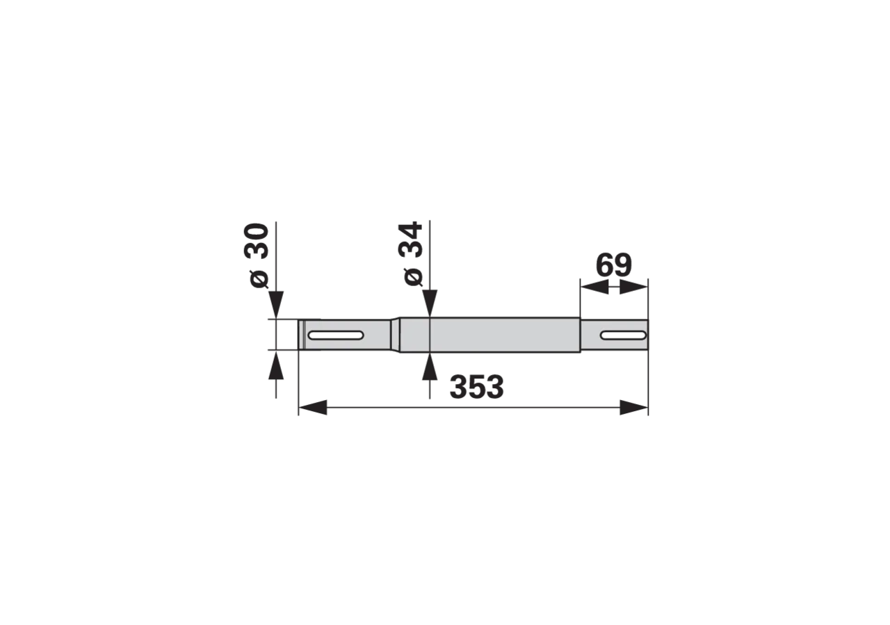 Antriebswelle L 353 mm – passend für Deutz-Fahr 06563620 GartenShop24
